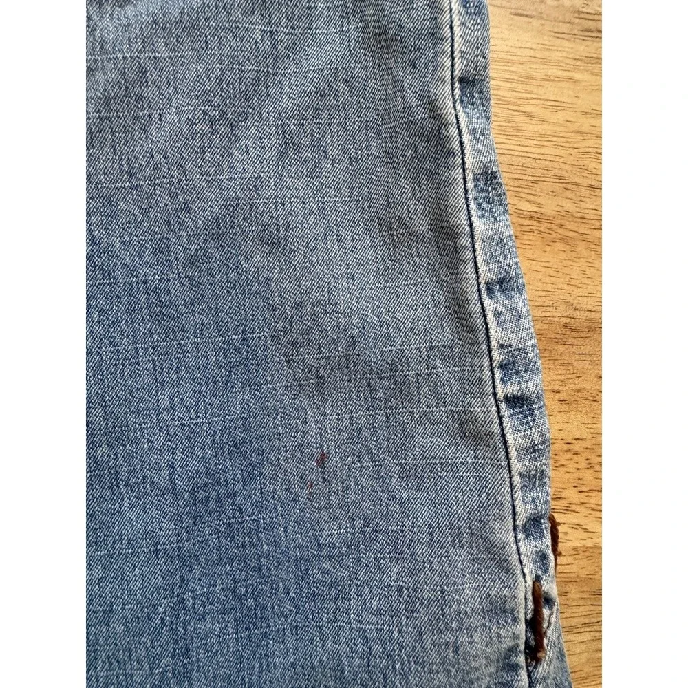 Y2K Jeans Hippie Bell Bottoms Flare Stitching Patchwork 14 Large 32 High Waist